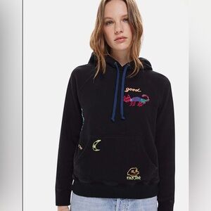 MOTHER DENIM The Square Hoodie - Misery Loves Company Size XS Retail $247